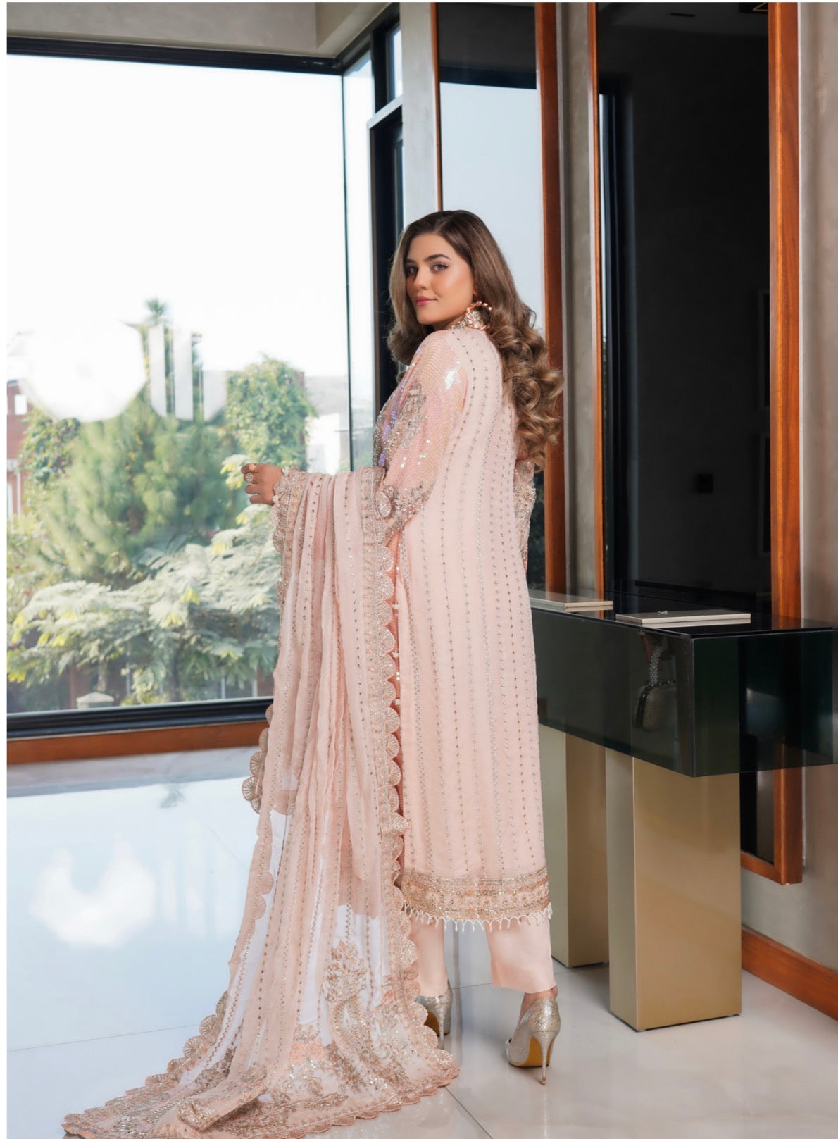 SITARA- 3 piece Embroidered Chiffon Suit