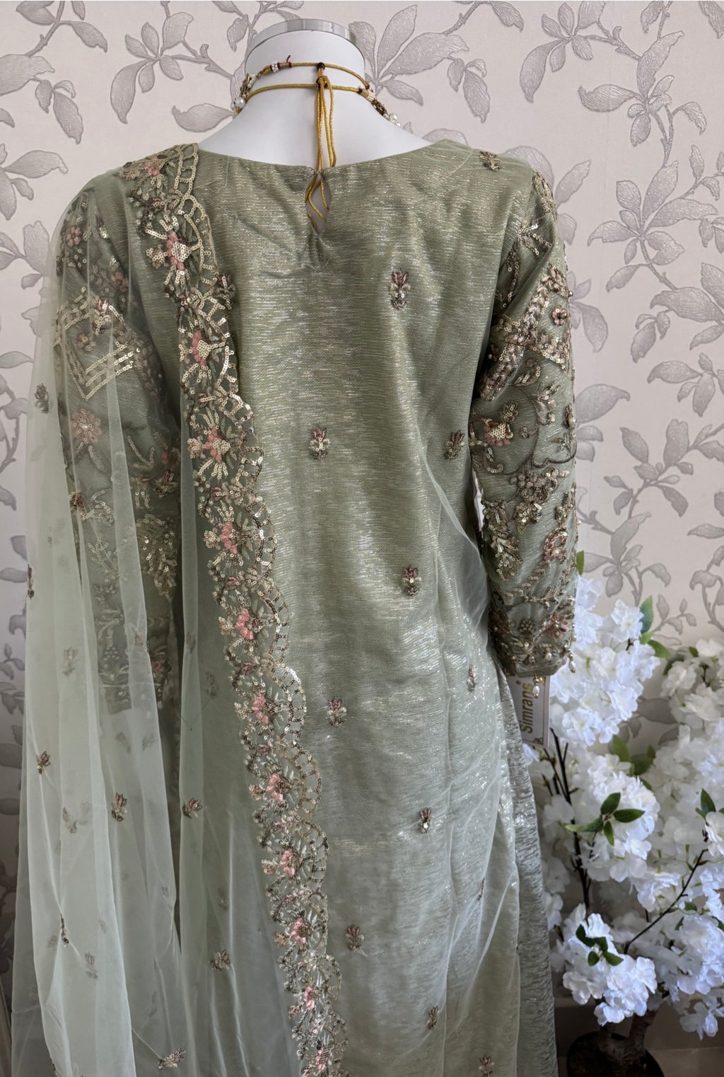 PEARLS- Luxury Hand Embellished Pakistani 3 piece sharara Suit