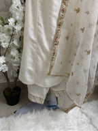ETHNIC LUX- 3 Piece embroidered viscose Suit