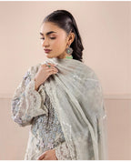 THREADS-3 piece Embroidered Chiffon Suit