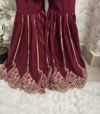 HIRA- 3 pieces Embroidered Gharara Suit