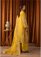 SANGEET- 3 piece heavy Embroidered soft organza Suit