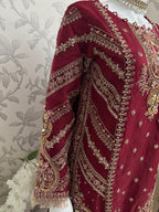 GULAAB- 3 pieces Heavy Embroidered Sharara Suit