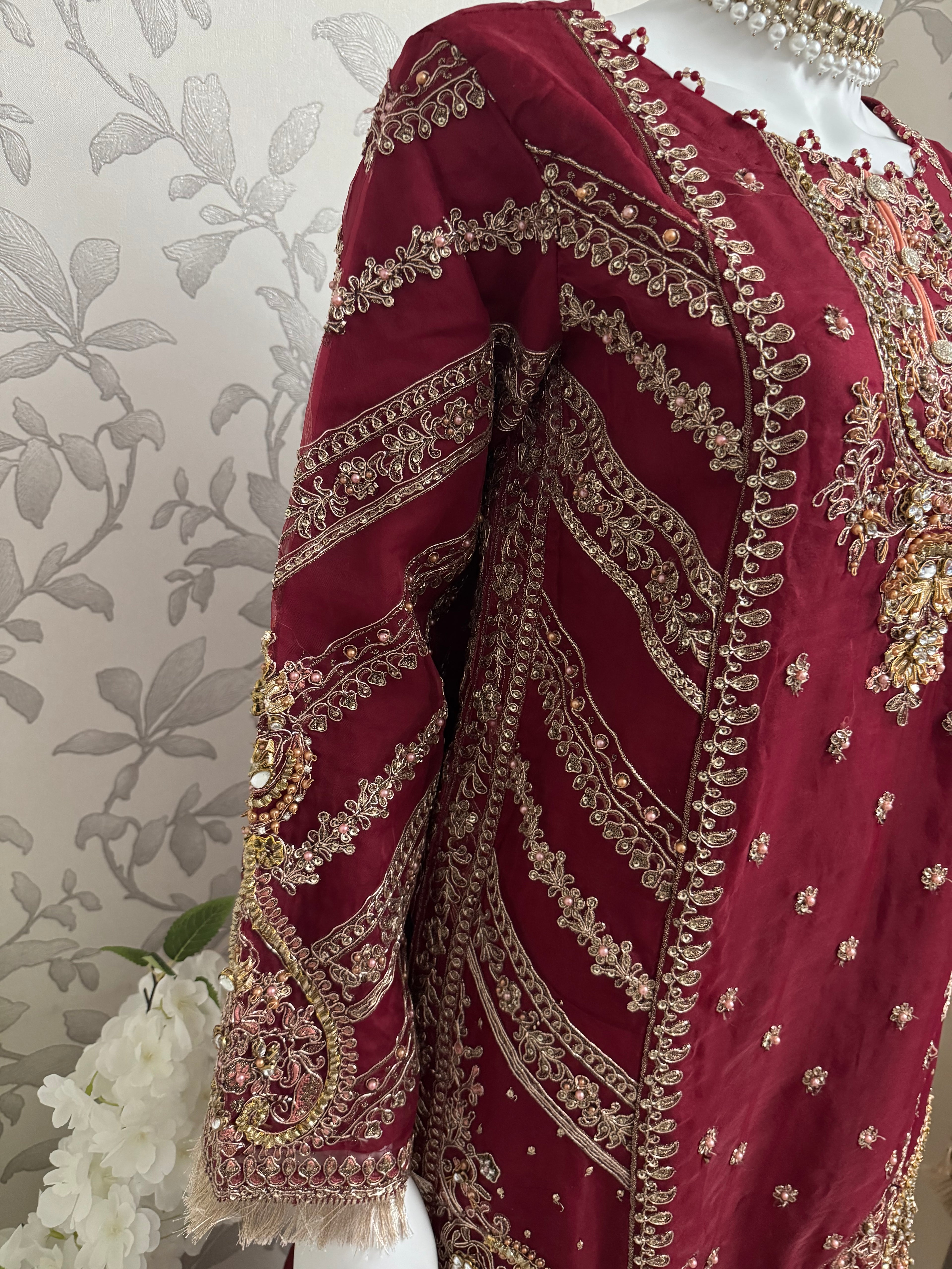 GULAAB- 3 pieces Heavy Embroidered Sharara Suit