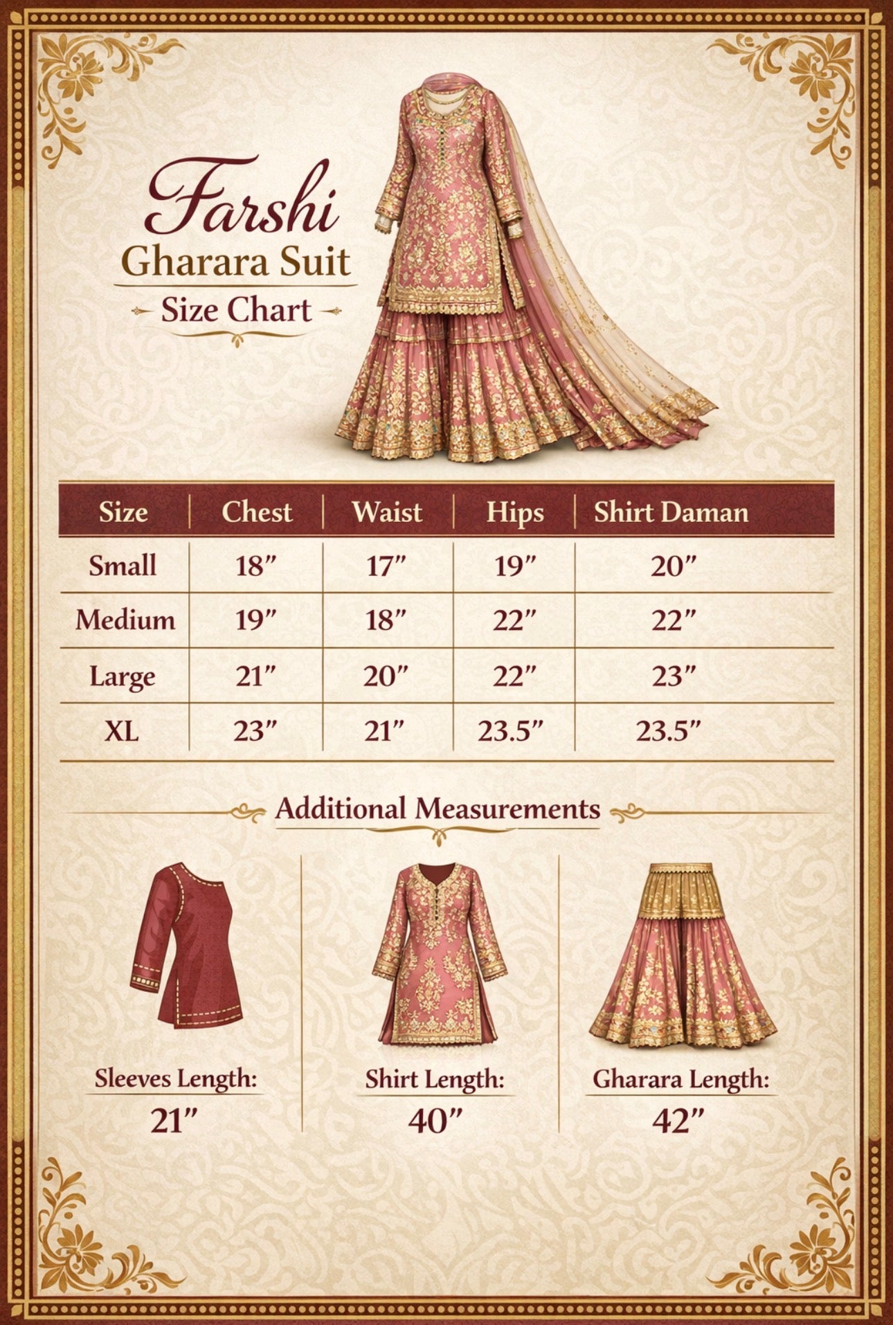 MAAYA - 3 piece Heavy Embroidered Chiffon Gharara suit