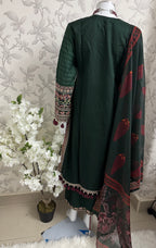 HUSN-E-EID 3 pieces embroidered viscose Suit