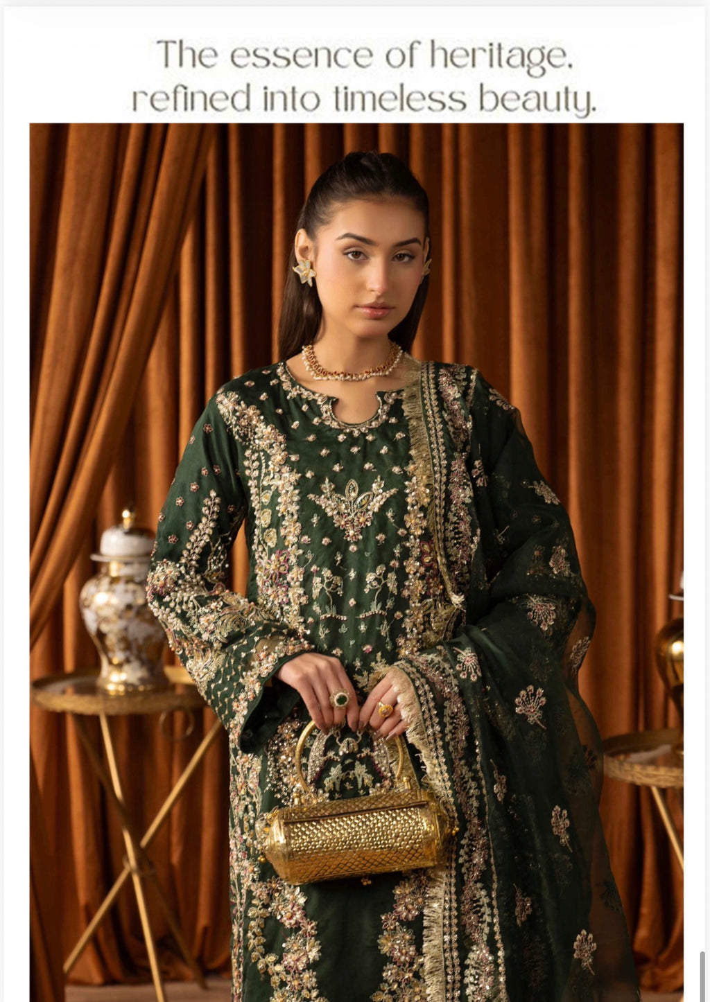 SANGEET- 3 piece heavy Embroidered soft organza Suit