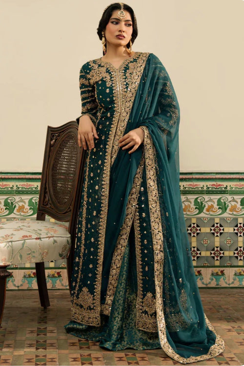 NAZLEEN- 3 piece embroidered Chiffon Suit