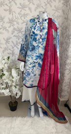 COCO by ZSH- 3 piece Printed Lawn Suit (original )