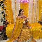HASEENA-heavy Embroidered Bridal Chiffon Maxi dress