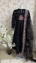 HUSN-E-EID  3 pieces Embroidered viscose Maxi dress