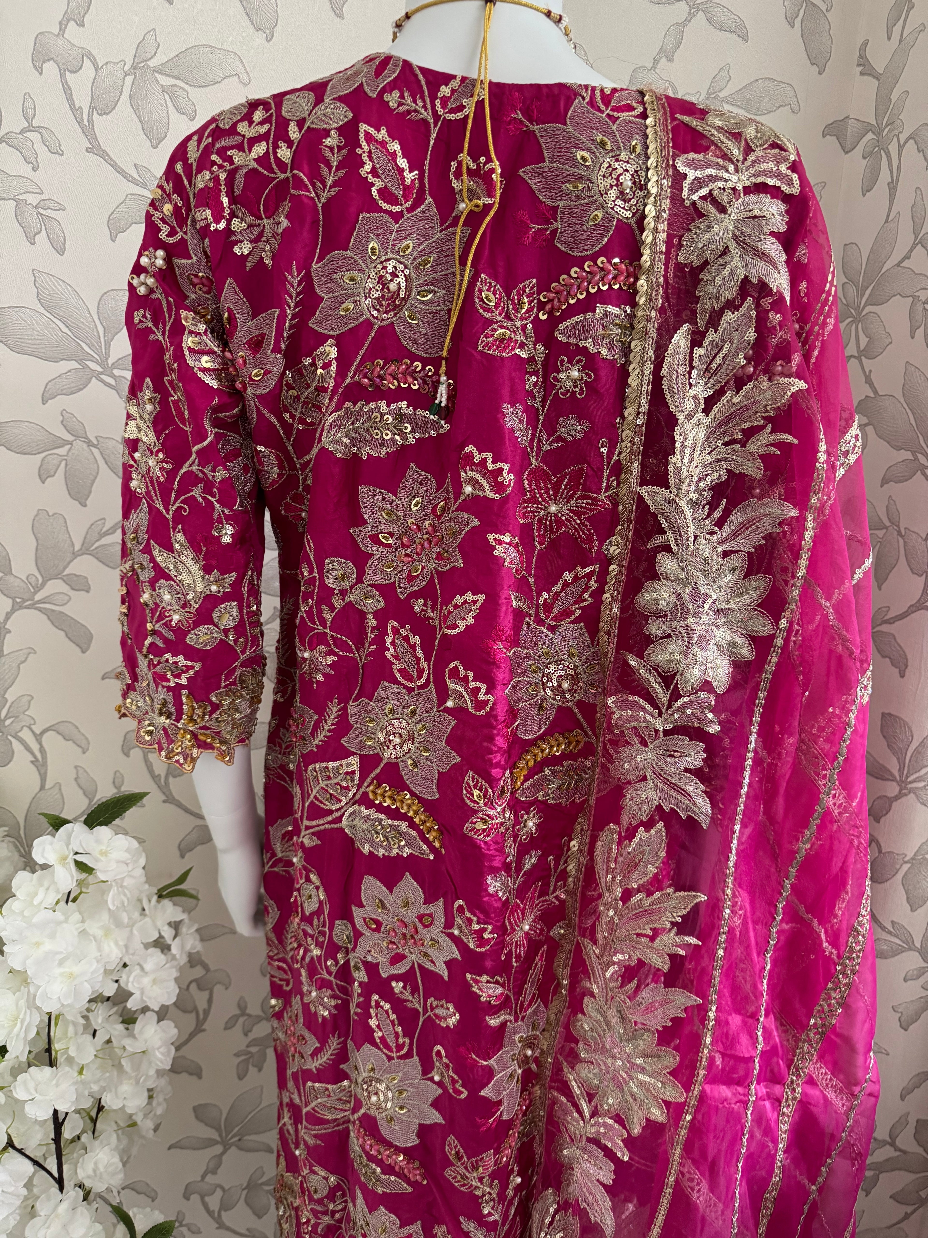 SAFINA- 3 pieces heavy Embroidered silk Suit