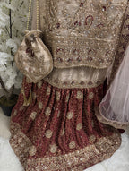 AMAIRA-3 pieces heavy Embroidered Masoori Gharara Suit