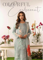 ELYSIA - 3 piece Embroidered Chiffon Suit