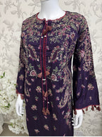HUSN-E-EID  3 pieces Embroidered viscose Suit