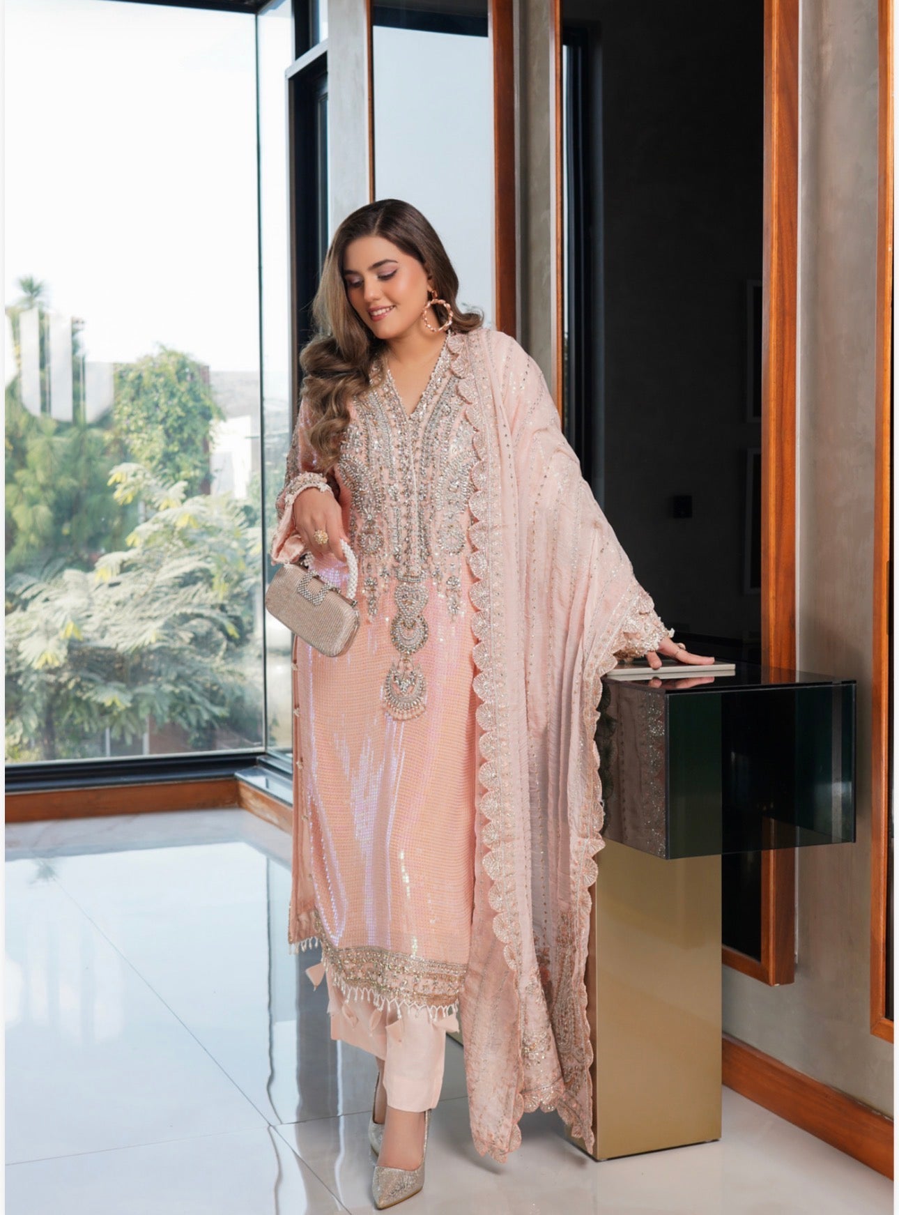 SITARA- 3 piece Embroidered Chiffon Suit