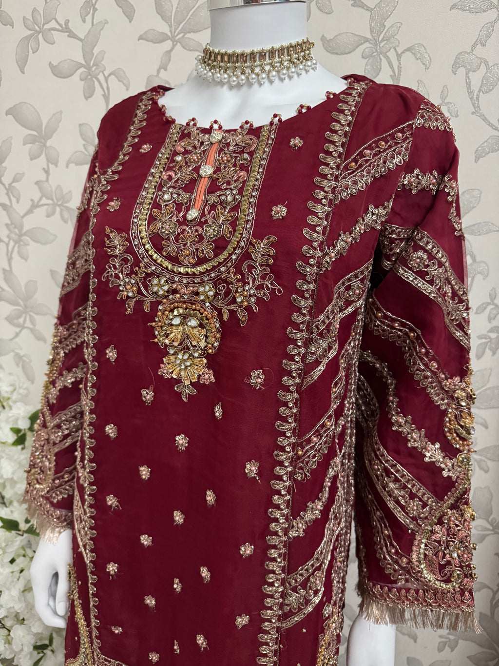GULAAB- 3 pieces Heavy Embroidered Sharara Suit