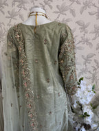 PEARLS- Luxury Hand Embellished Pakistani 3 piece sharara Suit