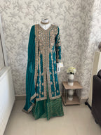 AFREEN - 3 piece embroidered Chiffon wedding Suit
