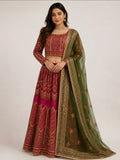 GUL BADAN-3 piece Embroidered Pakistani bridal Lehenga choli