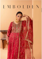 ANARKALI- 3 piece Embroidered suit