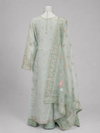 LYARA- 3 piece Embroidered soft organza suit