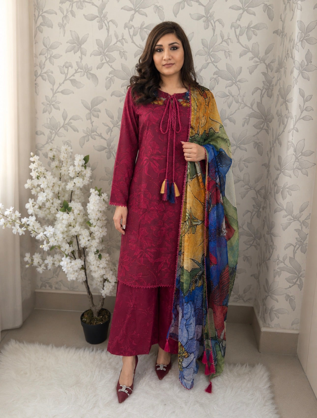 COCO by ZSH- 3 piece Printed Lawn Suit (original)