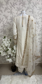 ETHNIC LUX- 3 Piece embroidered viscose Suit