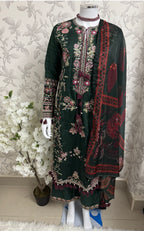 HUSN-E-EID 3 pieces embroidered viscose Suit