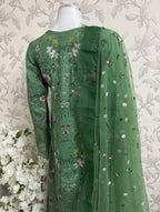 Emerald Green-3 piece Embroidered Lawn Suit