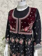 HUSN-E-EID  3 pieces Embroidered viscose Maxi dress