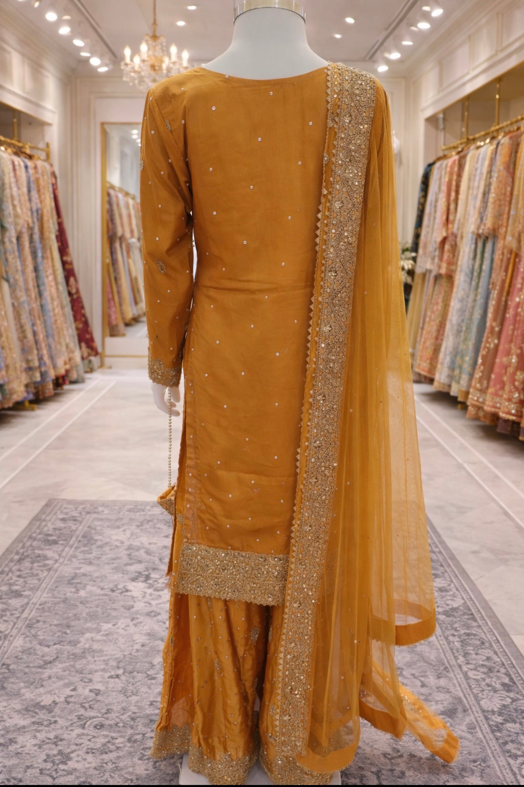 RANGOLI - 4 piece Embroidered Silk Suit