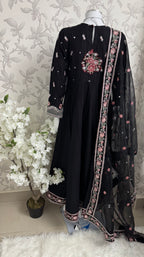 HUSN-E-EID  3 pieces Embroidered viscose Maxi dress