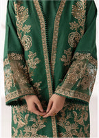 MB Lux- 4 piece Embroidered khadder Jacket Suit