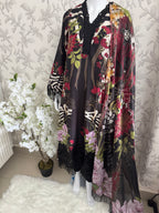 M Prints inspired Embroidered 3-Piece Suit | Pakistani Designer Dress