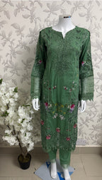 Emerald Green-3 piece Embroidered Lawn Suit