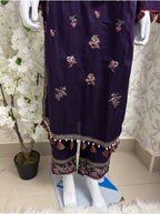 HUSN-E-EID  3 pieces Embroidered viscose Suit
