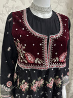 HUSN-E-EID  3 pieces Embroidered viscose Maxi dress