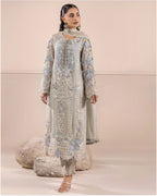 THREADS-3 piece Embroidered Chiffon Suit