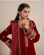 CHAAND RAAT- 3 piece Embroidered Raw Silk suit