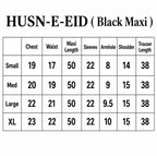 HUSN-E-EID  3 pieces Embroidered viscose Maxi dress