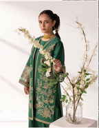 MB Lux- 4 piece Embroidered khadder Jacket Suit