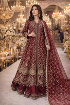 MOHABBAT- 3 pieces heavy embroidered soft organza dress