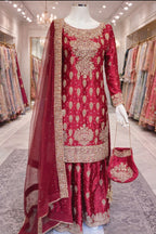 RANGOLI - 4 piece Embroidered Silk Suit
