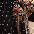 MAHNAZ-  4 pieces Heavy Embroidered chiffon suit