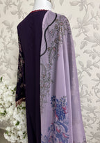 HUSN-E-EID  3 pieces Embroidered viscose Suit