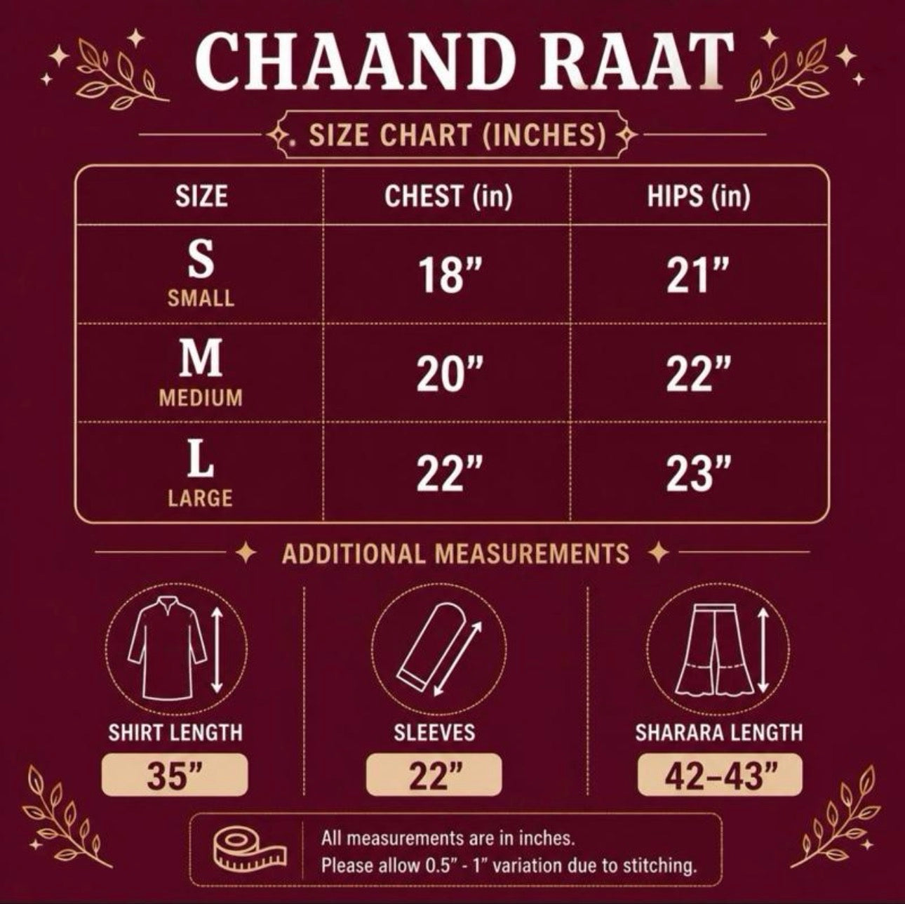 CHAAND RAAT- 3 piece Embroidered Raw Silk sharara Suit