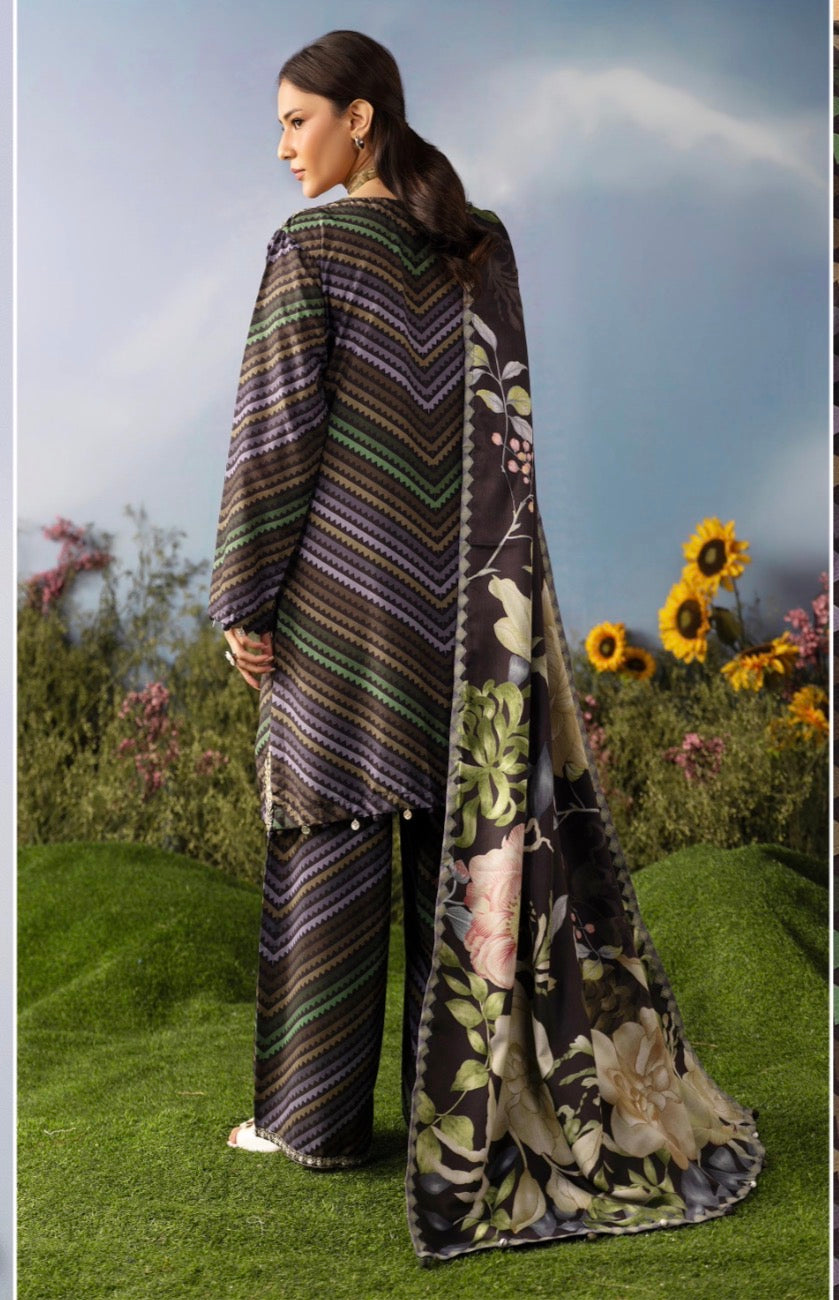 M PRINTS by simrans-3 Piece Embroidered Suit