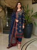 MEENA-3 pcs Embroidered silk suit