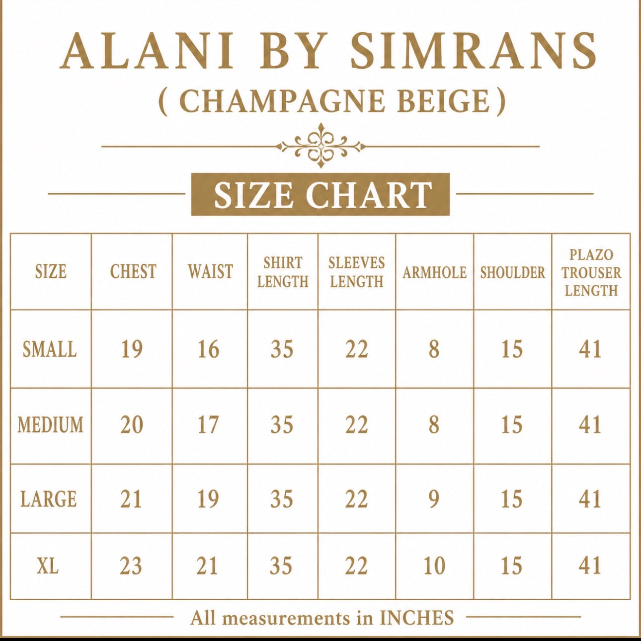 ALANI Champagne Beige- 3 piece Embroidered chiffon Peplum Suit
